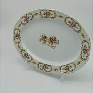 Morimura Noritake vintage floral platter